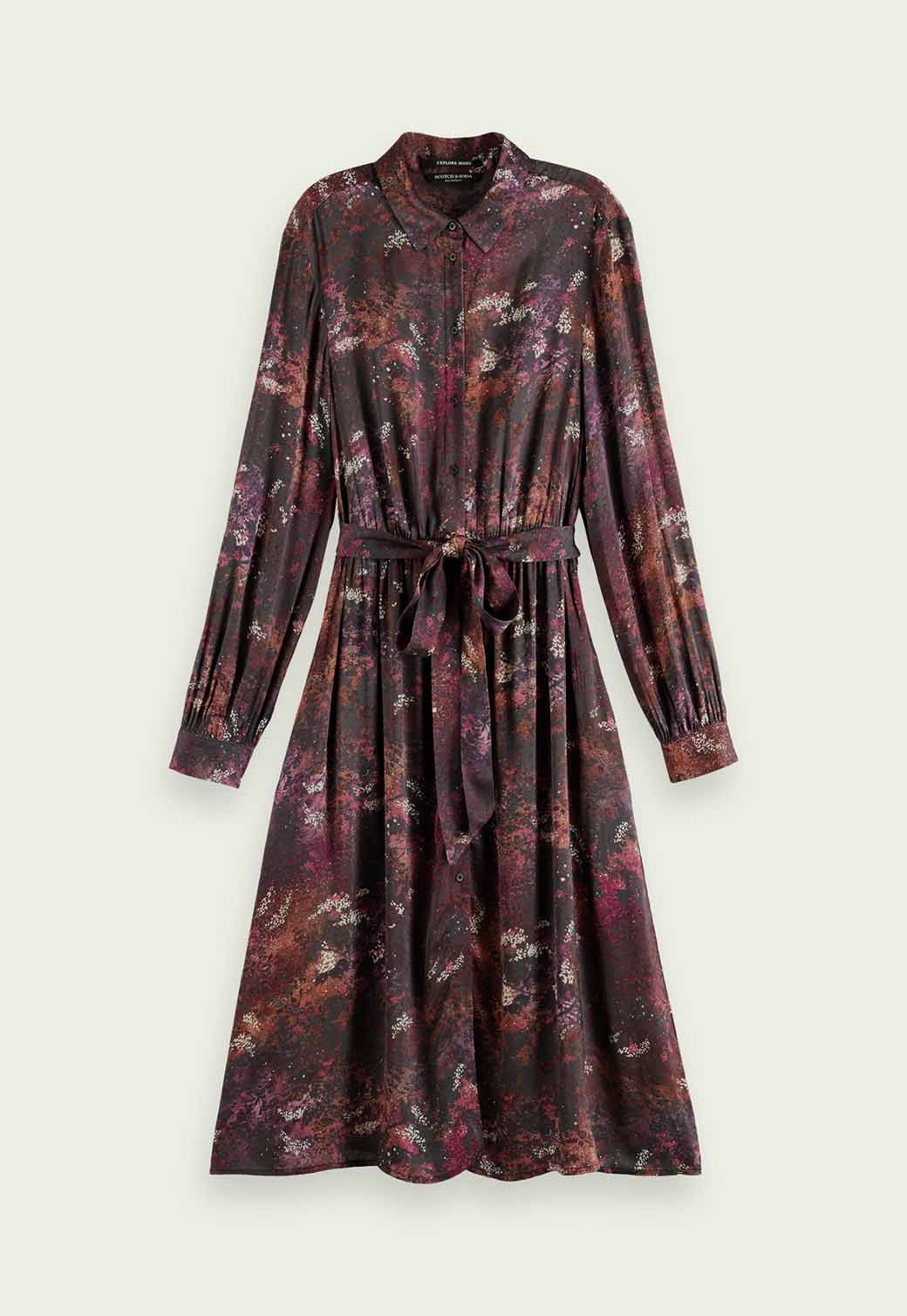 Beige שמלת מידי לנשים SCOTCH & SODA