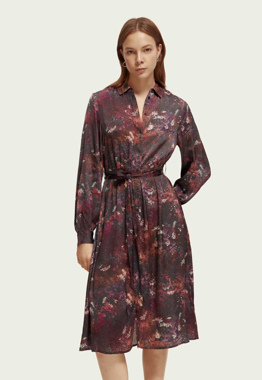 Dark Slate Gray שמלת מידי לנשים SCOTCH & SODA