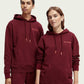 Dark Red סווטשירט עם קפוצ'ון UNISEX SCOTCH & SODA