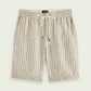 Light Gray מכנסי פשתן קצרים לגברים SCOTCH & SODA