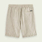 Light Gray מכנסי פשתן קצרים לגברים SCOTCH & SODA