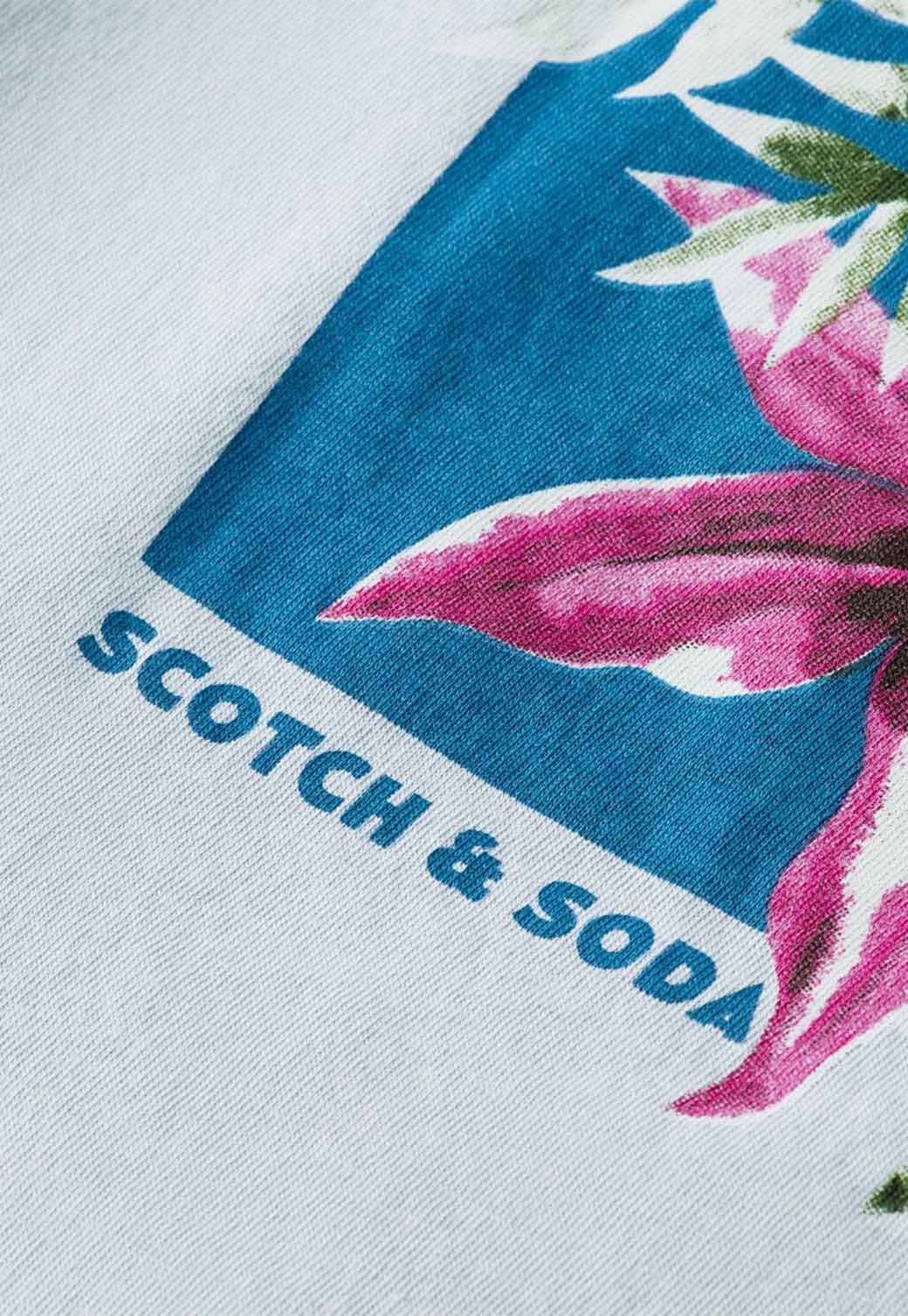 Dark Cyan טי-שירט קצרה לגברים SCOTCH & SODA