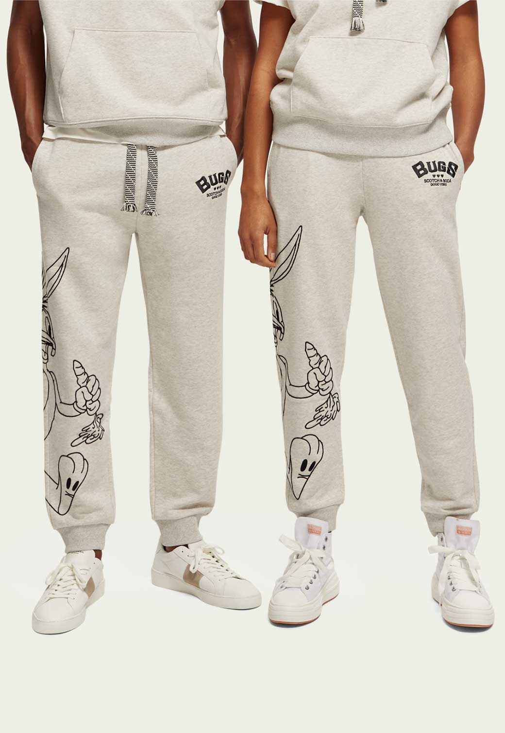 Light Gray מכנסי טרנינג ארוכים יוניסקס Bugs Bunny SCOTCH & SODA