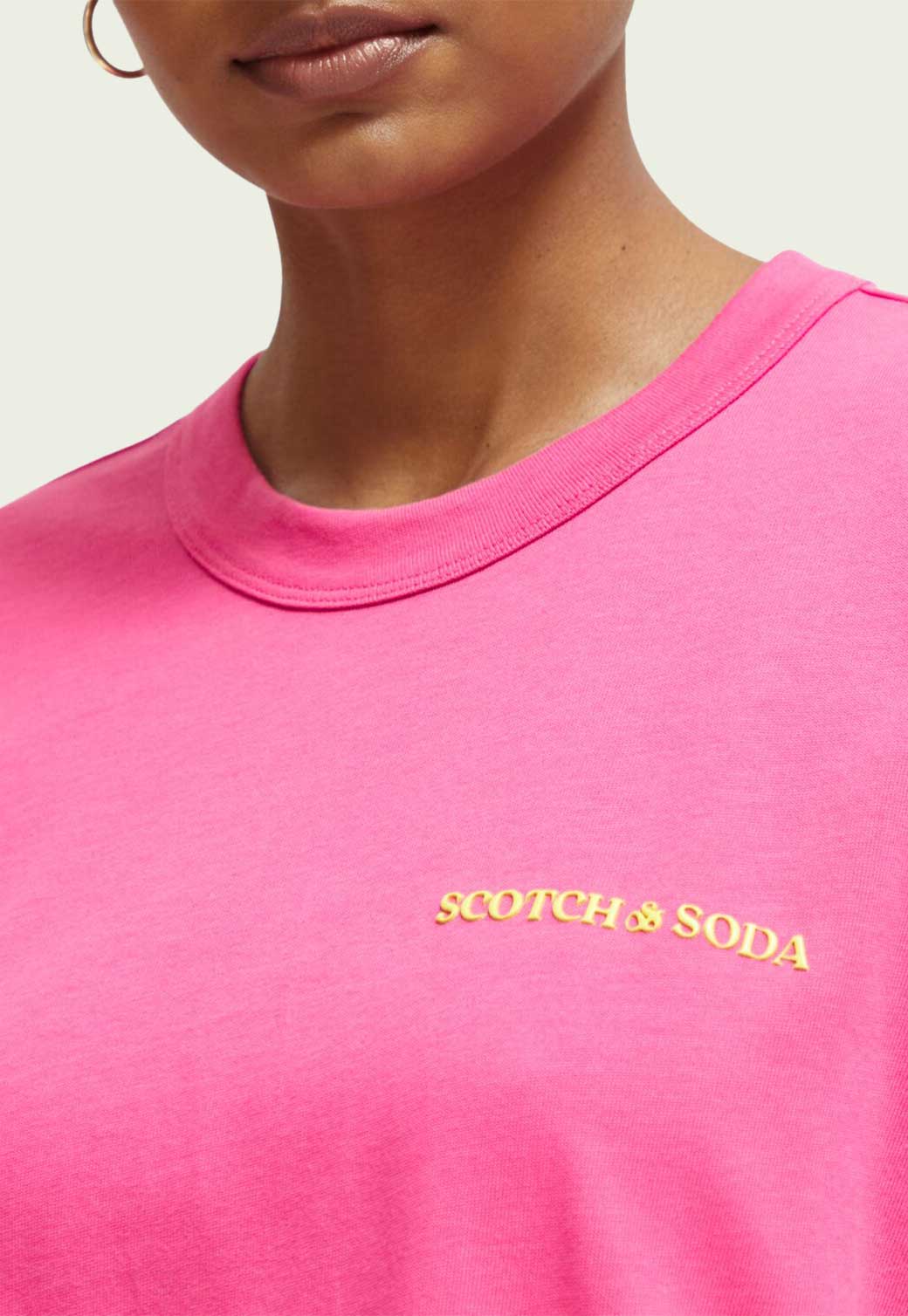 Hot Pink טי שירט קצרה יוניסקס SCOTCH & SODA