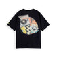 Black COTTON IN CONVERSION GRAPHIC LOOSE FIT T-SHIRT טי שירט קצרה SCOTCH & SODA