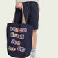 Dark Slate Gray CANVAS TOTE WITH PATCHED-ON ARTWORK תיק צד SCOTCH & SODA