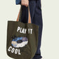 Light Gray CANVAS TOTE WITH PATCHED-ON ARTWORK תיק צד SCOTCH & SODA