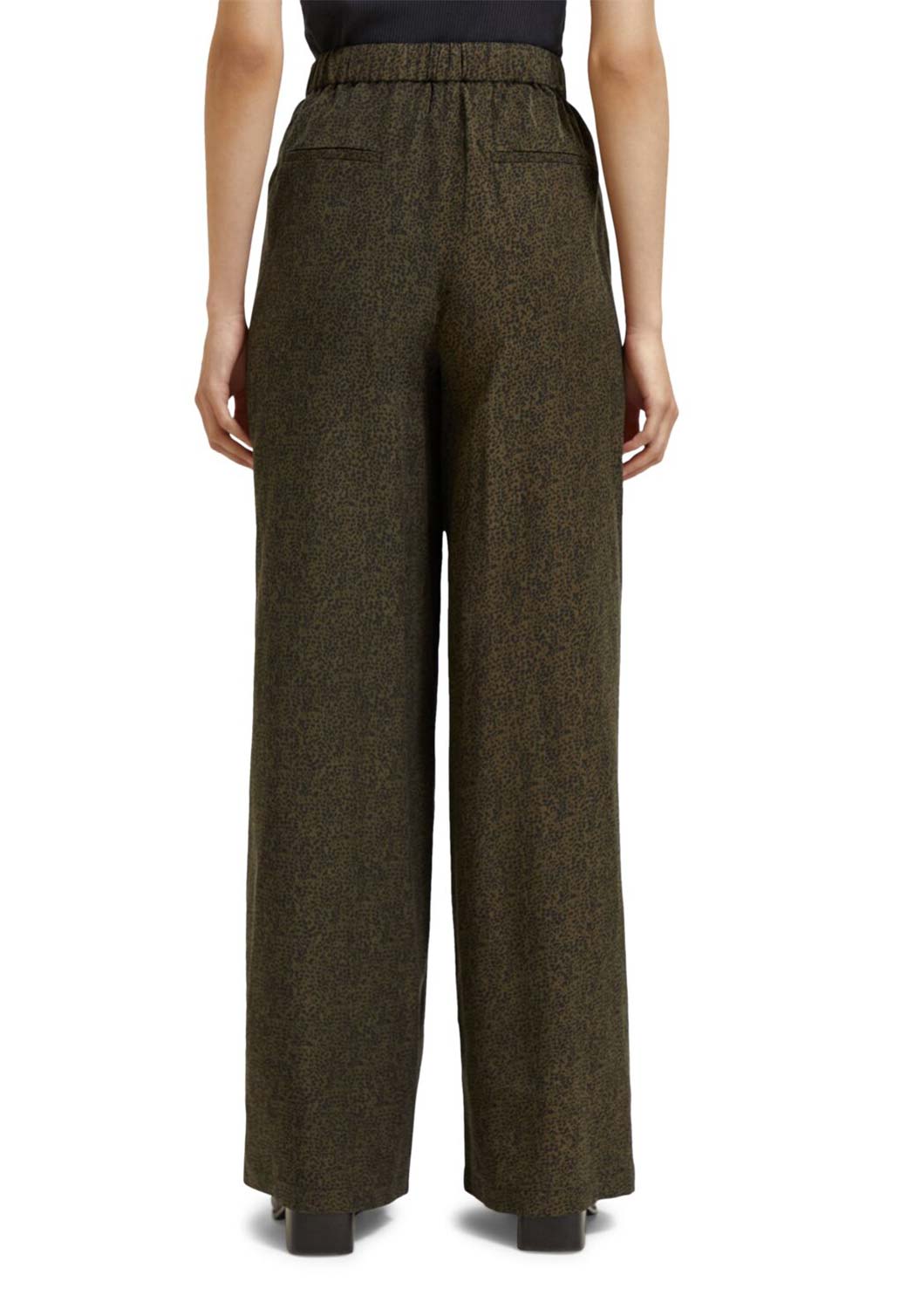 Dark Slate Gray ELENI - HIGH RISE WIDE LEG PRINTED PYJAMA PANT מכנסיים ארוכים SCOTCH & SODA