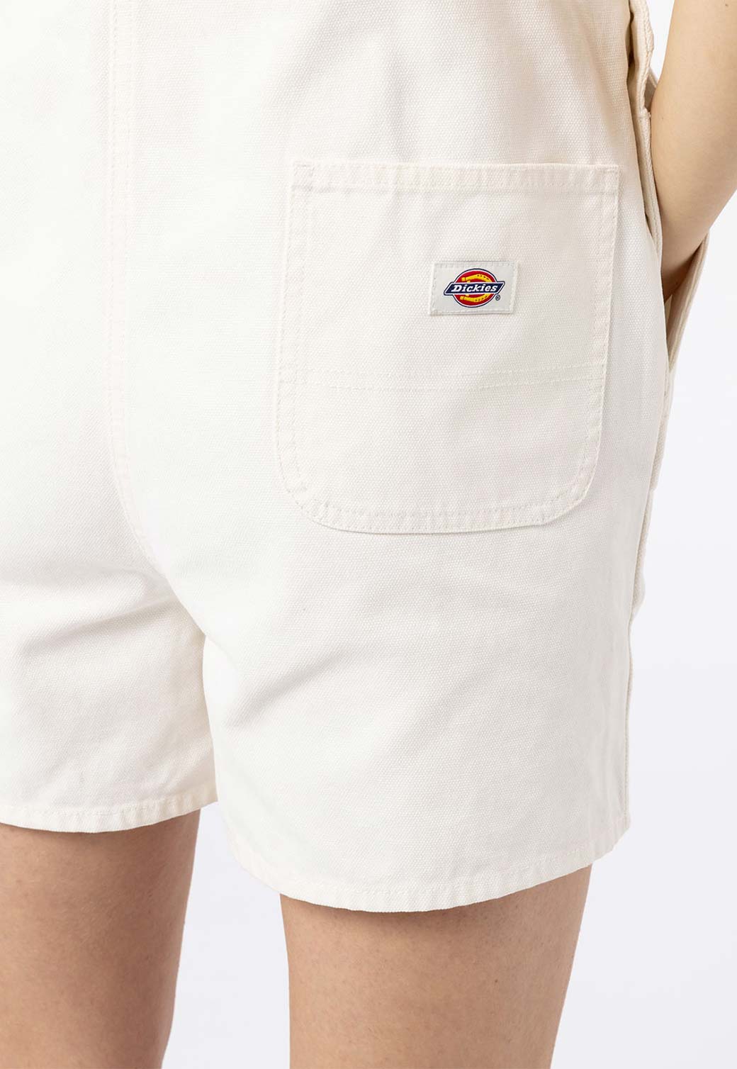 Antique White אוברול קצר לנשים DICKIES