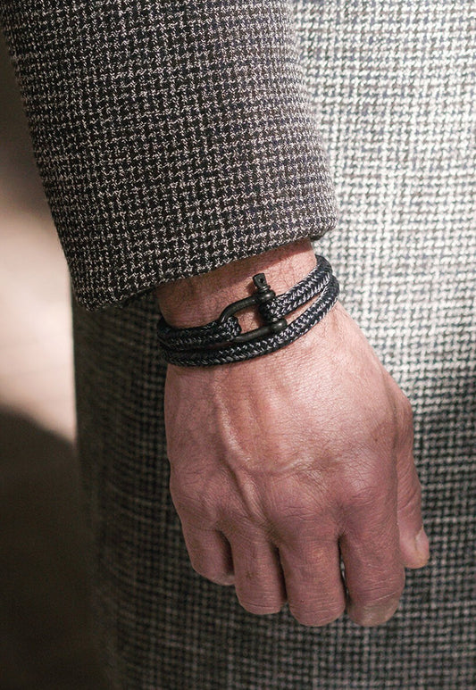 Dark Slate Gray צמיד עם סוגר פרסה SALTY STEVE PIG AND HEN