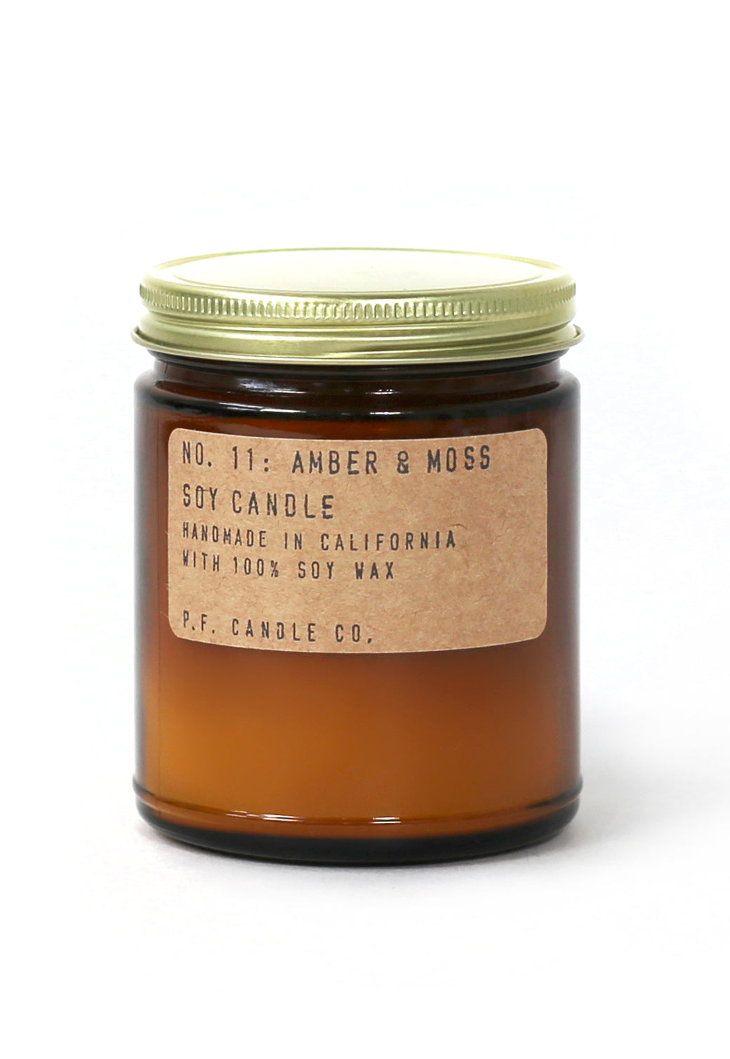 Sienna נר שעוות סויה קטן | NO. 11 AMBER & MOSS P.F.CANDLE