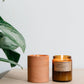 Light Gray נר שעוות סויה קטן | NO. 32 SANDALWOOD ROSE P.F.CANDLE