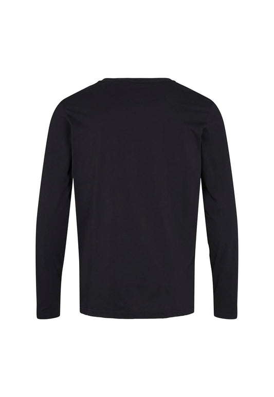 Black טי-שירט ארוכה לגברים BY GARMENT