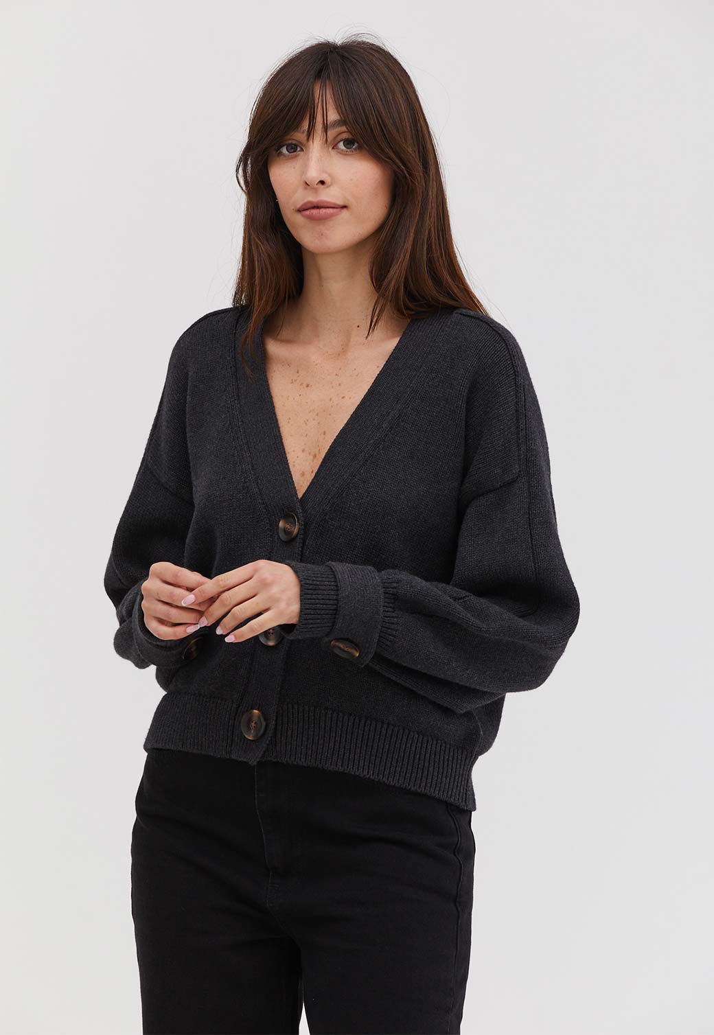 Light Gray קרדיגן לנשים Mia TRES