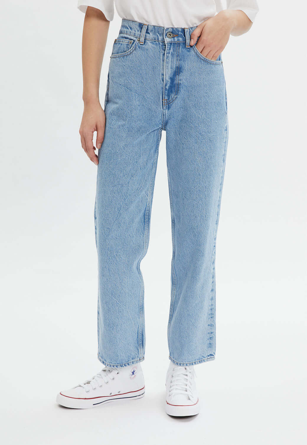 Lavender ג'ינס ארוך CROPPED DENIM TRES