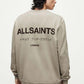 Light Gray סווטשירט מפתח עגול לגברים Underground ALLSAINTS