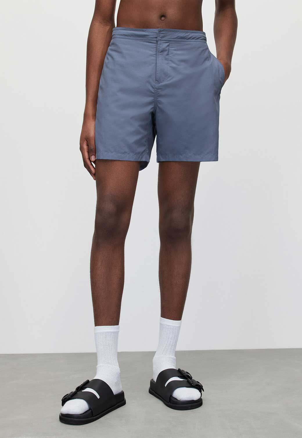 Light Gray WARDEN SWIMSHORT בגד ים ALLSAINTS