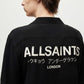 Black חולצה מכופתרת קצרה לגברים Underground ALLSAINTS