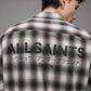 Dim Gray חולצה מכופתרת קצרה לגברים Underground ALLSAINTS