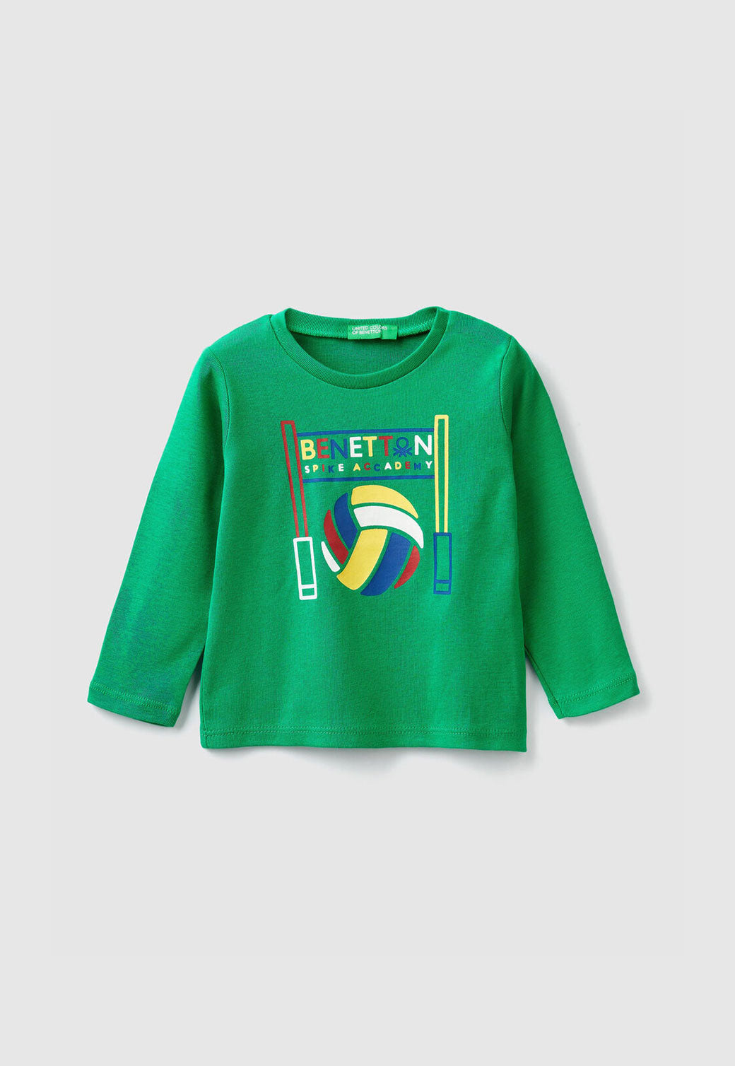 Sea Green טי-שירט ארוכה UNITED RACES BENETTON