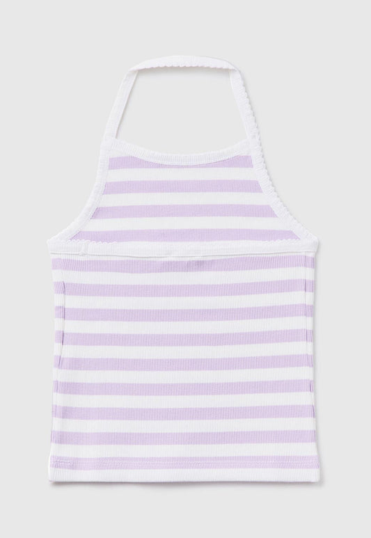 Lavender גופיית פסים לילדות BENETTON