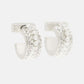 White Smoke EARRINGS-AS ER STUD STN SML HOOP עגילים ALLSAINTS