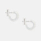 White Smoke EARRINGS-AS ER STUD STN SML HOOP עגילים ALLSAINTS