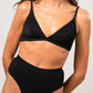 Black תחתוני בגד ים לנשים High Cut Bikini Briefs UNDERSTATEMENT UNDERWEAR