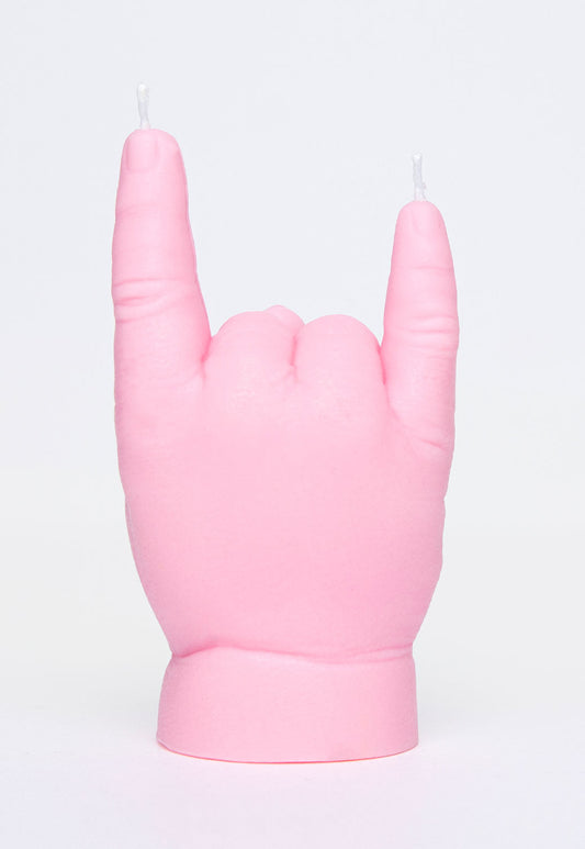 Lavender נר שעווה BABY YOU ROCK CANDLEHAND