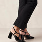 Black REGGIE ONIX BLACK LEATHER PUMPS נעלי עקב ALOHAS