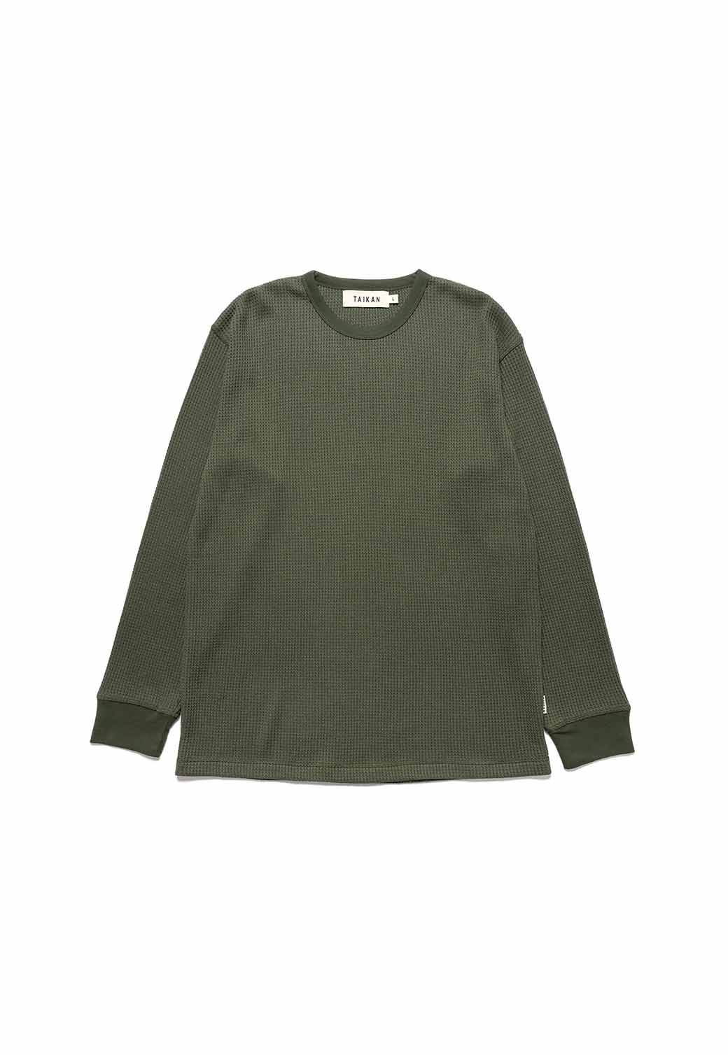 Dark Olive Green סריג וופל יוניסקס TAIKAN