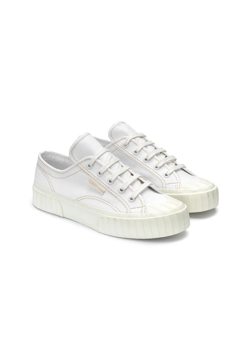 Light Gray סניקרס לנשים Stripe SUPERGA