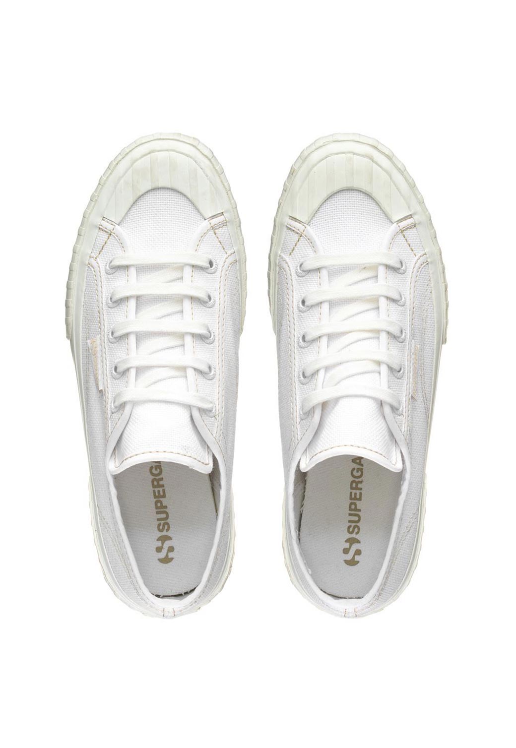 Light Gray סניקרס לנשים Stripe SUPERGA