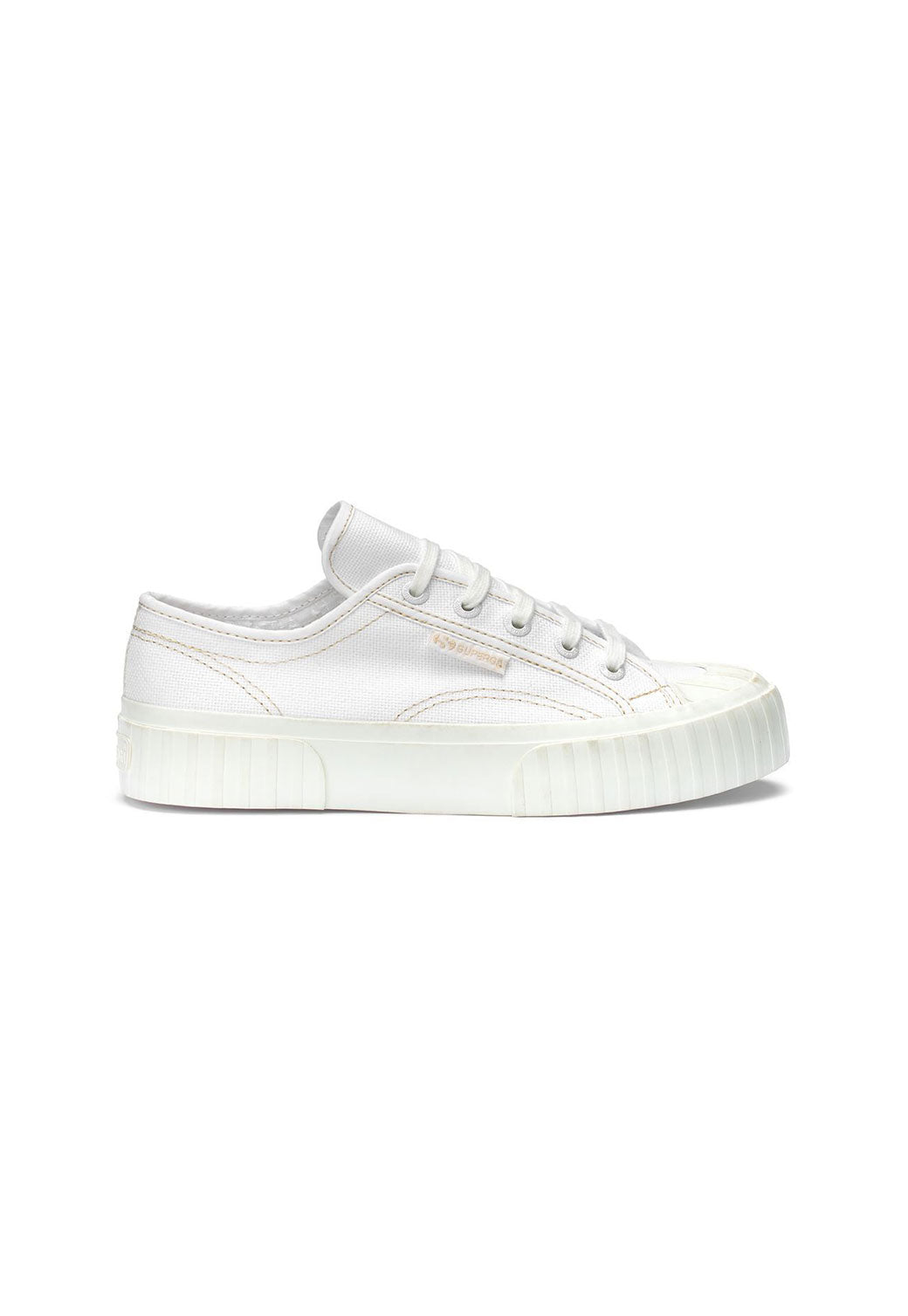 Beige סניקרס לנשים Stripe SUPERGA