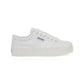 Light Gray סניקרס לנשים Stripe Platform SUPERGA