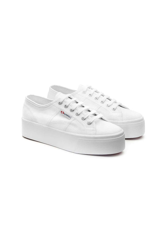 Light Gray PLATFORM סניקרס לנשים SUPERGA