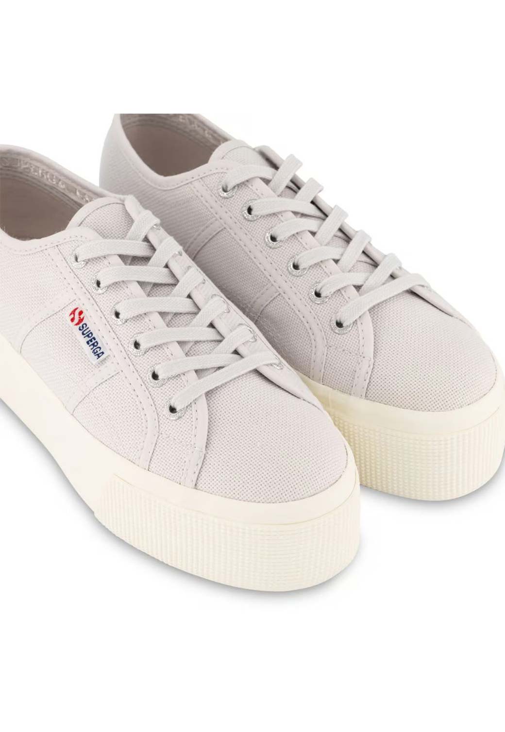 Light Gray סניקרס לנשים Platform SUPERGA