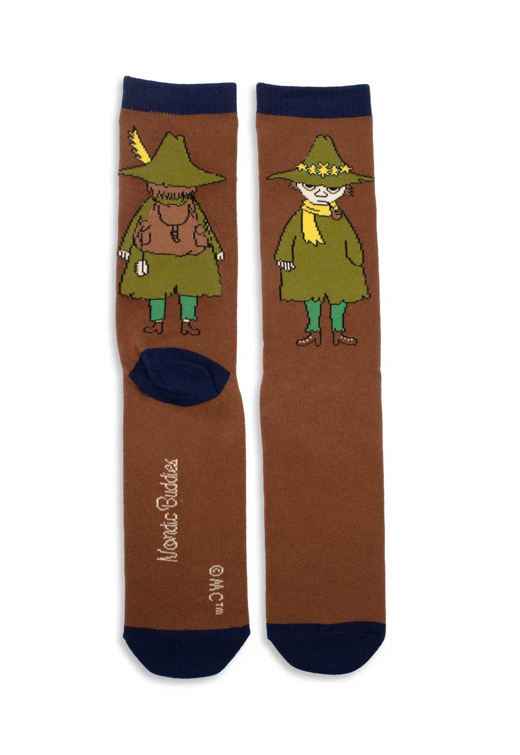 Saddle Brown זוג גרביים לגברים MOOMIN BY NORDICBUDDIES