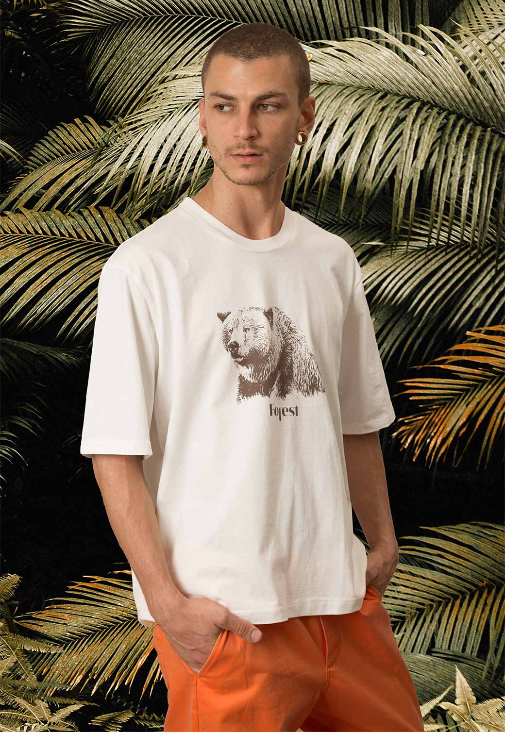 Rosy Brown טי-שירט קצרה | פרויקט T FOREST