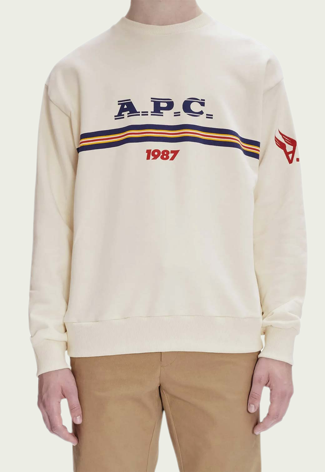 Light Gray סווטשירט לגברים Adam A.P.C