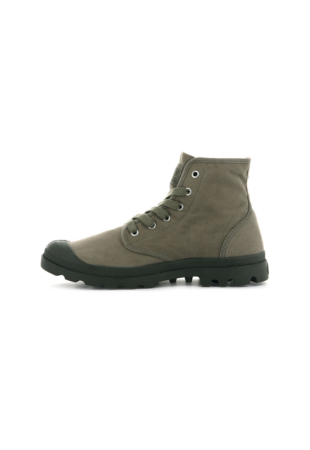 Dark Olive Green נעלי קנבס גבוהות לגברים Pampa PALLADIUM