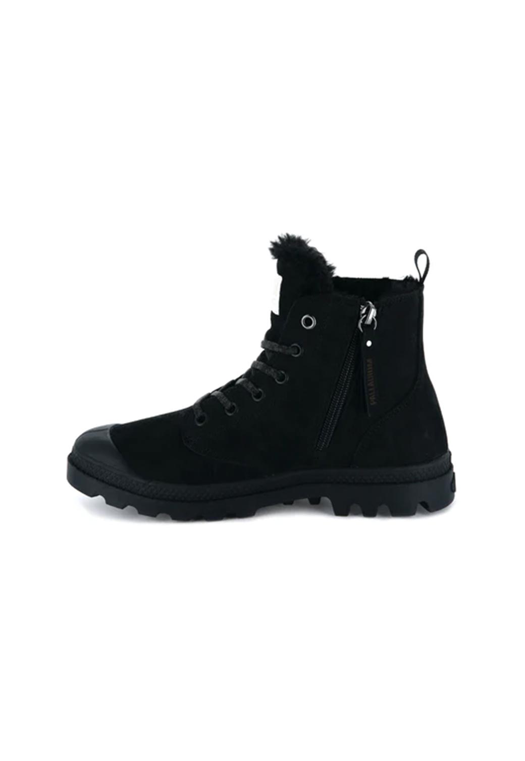 Black מגפיים עם פרווה לנשים Pampa HI Zip PALLADIUM