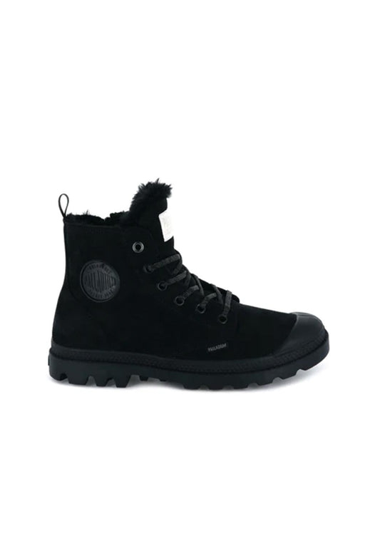 Black מגפיים עם פרווה לנשים Pampa HI Zip PALLADIUM