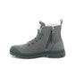 Dim Gray מגפיים עם פרווה לנשים Pampa HI Zip PALLADIUM