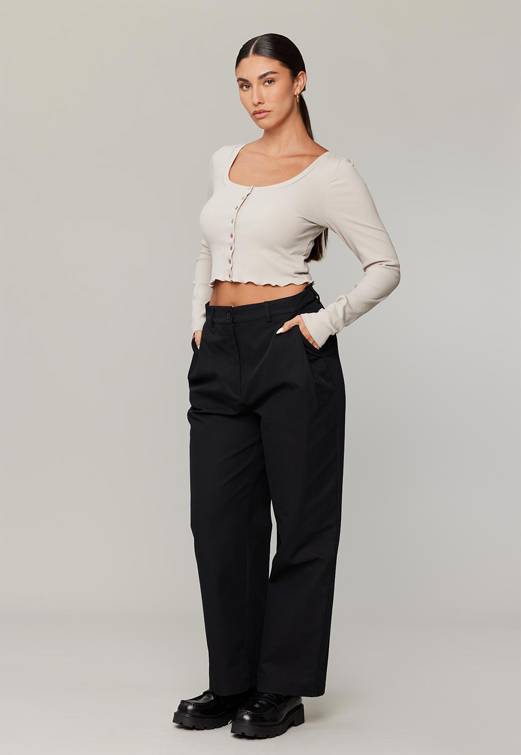 RAMATI SLIM TROUSERS מכנסיים ארוכים