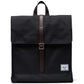 Black תיק גב City Mid HERSCHEL