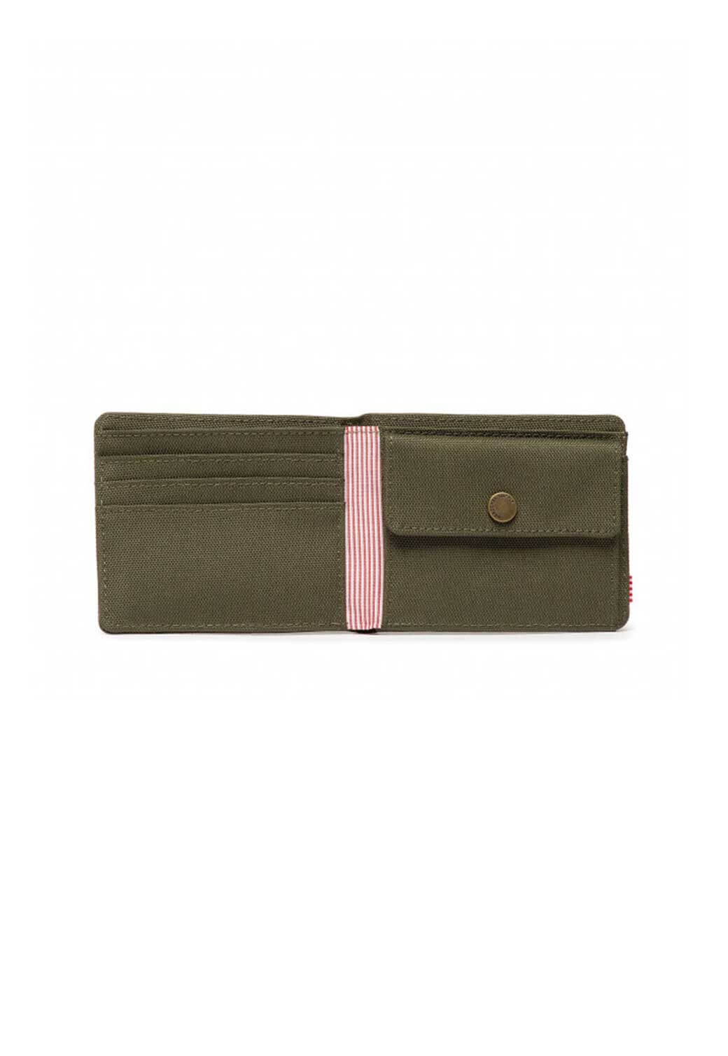 Dark Olive Green ארנק מתקפל בשילוב גומיה HERSCHEL