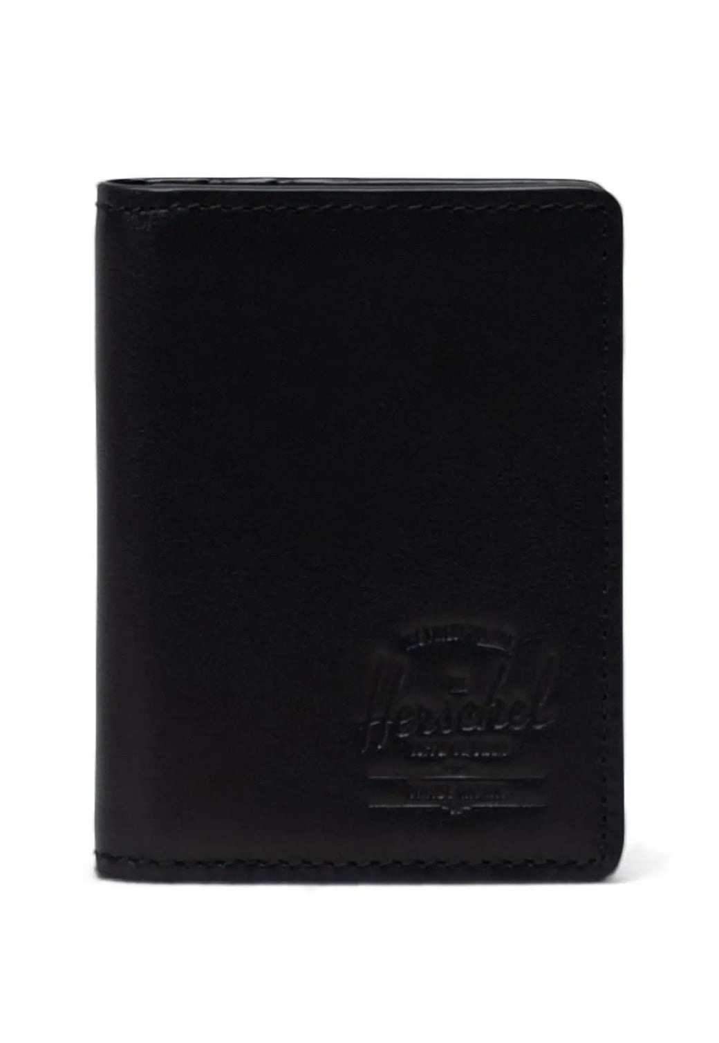 Black LEATHER WALLETS GORDON LEATHER RFID ארנק HERSCHEL