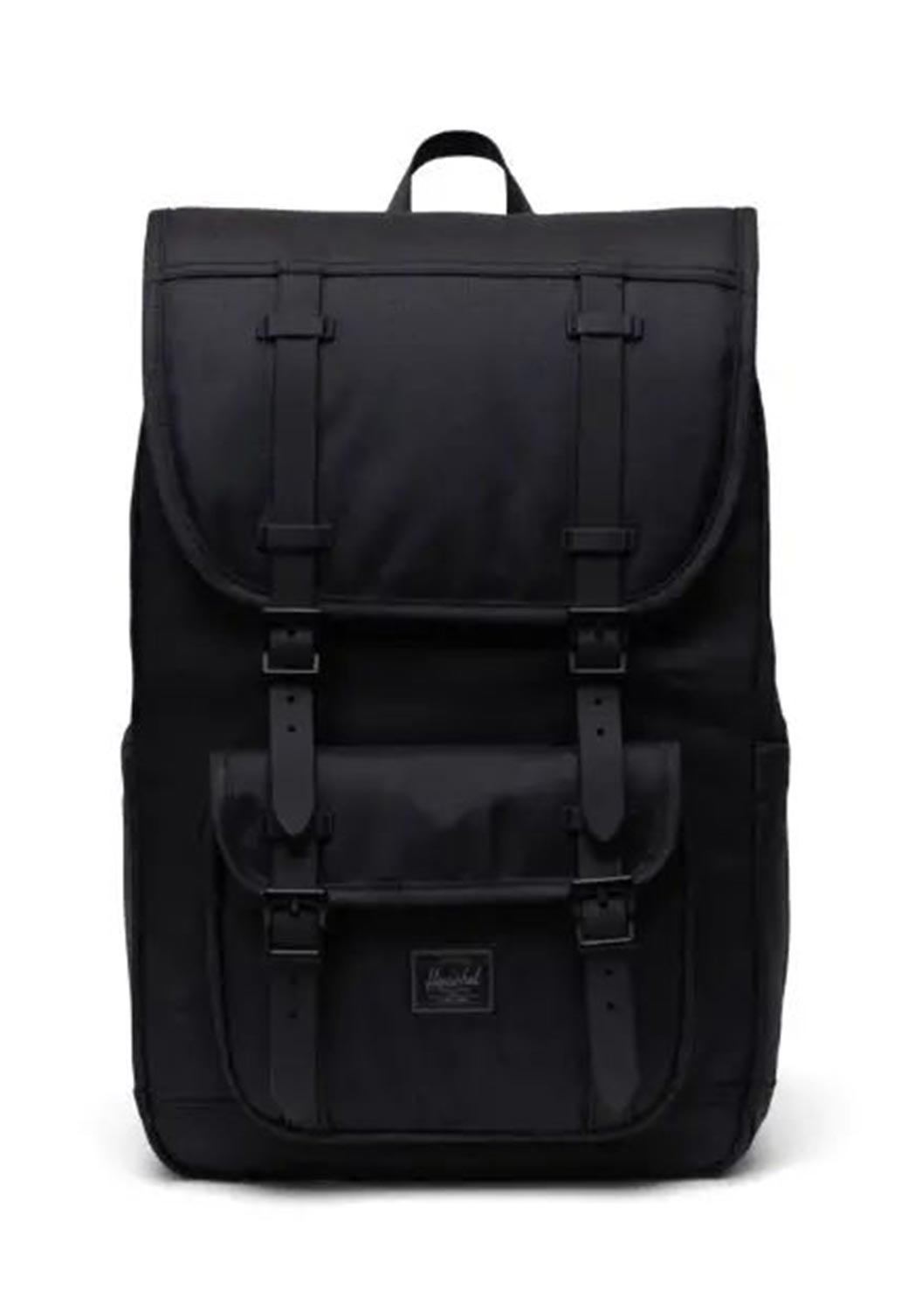 Black HERSCHEL LITTLE AMERICA MID BACKPACK BLACK TONAL תיק גב HERSCHEL