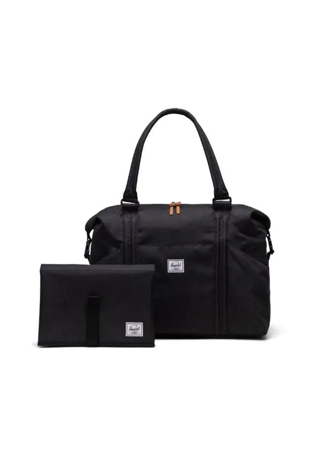 Black STRAND DUFFLE DIAPER BAG BLACK תיק החתלה HERSCHEL